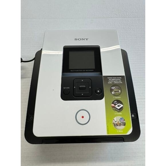 "SONY" Electronic DVD Recorder With Cord Front Screen Audio Plug w/ Instructions - Picture 4 of 8